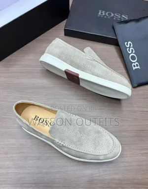 Men's Leather Shoes Boss Brand New Gorgeously Fine