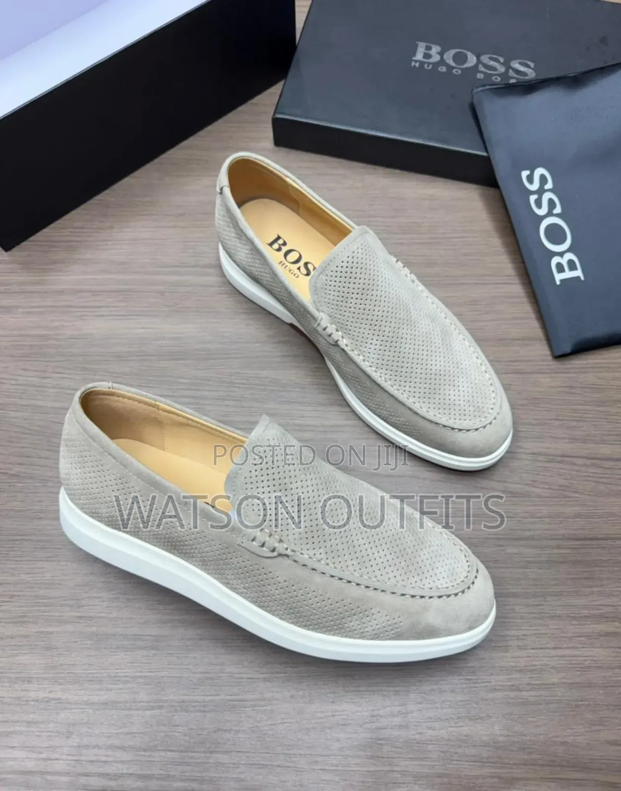 Men's Leather Shoes Boss Brand New Gorgeously Fine