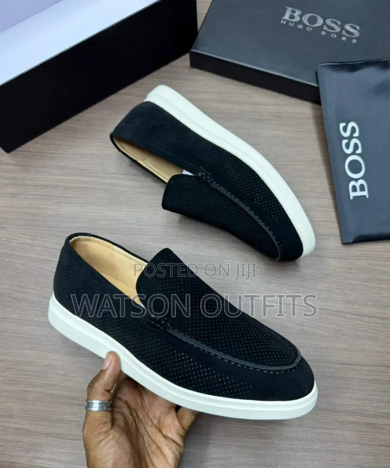 Men's Leather Shoes Boss Brand New Gorgeously Fine