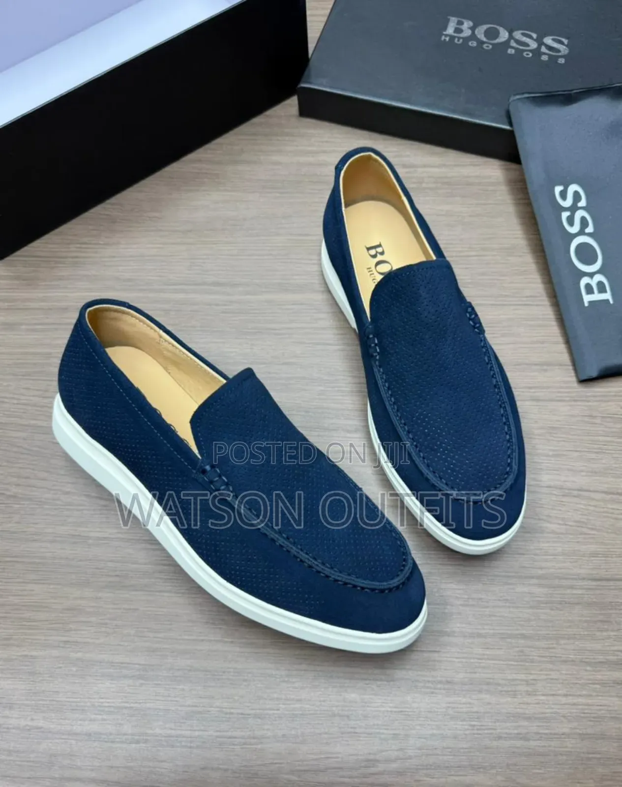 Men's Leather Shoes Boss Brand New Gorgeously Fine