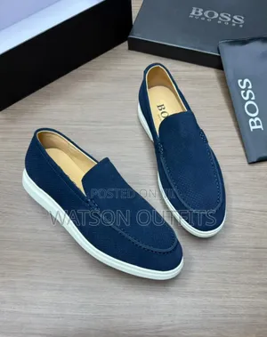 Men's Leather Shoes Boss Brand New Gorgeously Fine