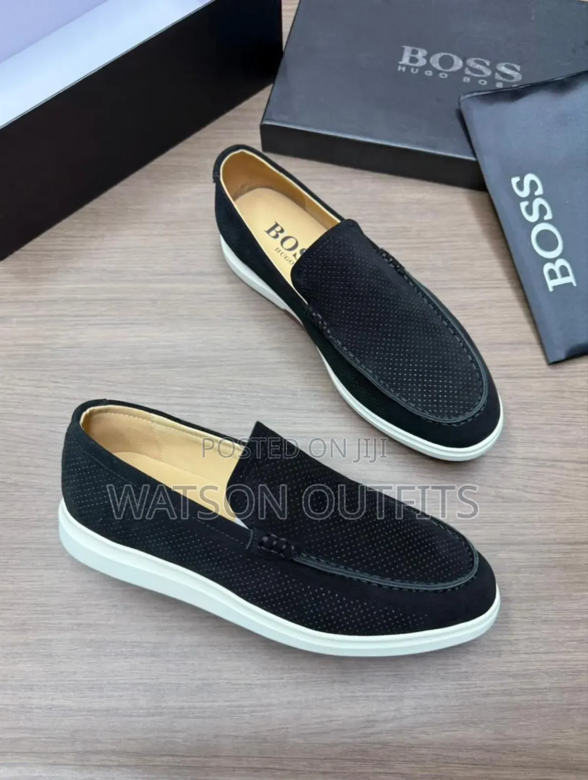 Men's Leather Shoes Boss Brand New Gorgeously Fine