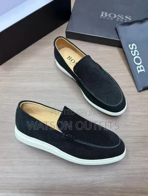 Men's Leather Shoes Boss Brand New Gorgeously Fine