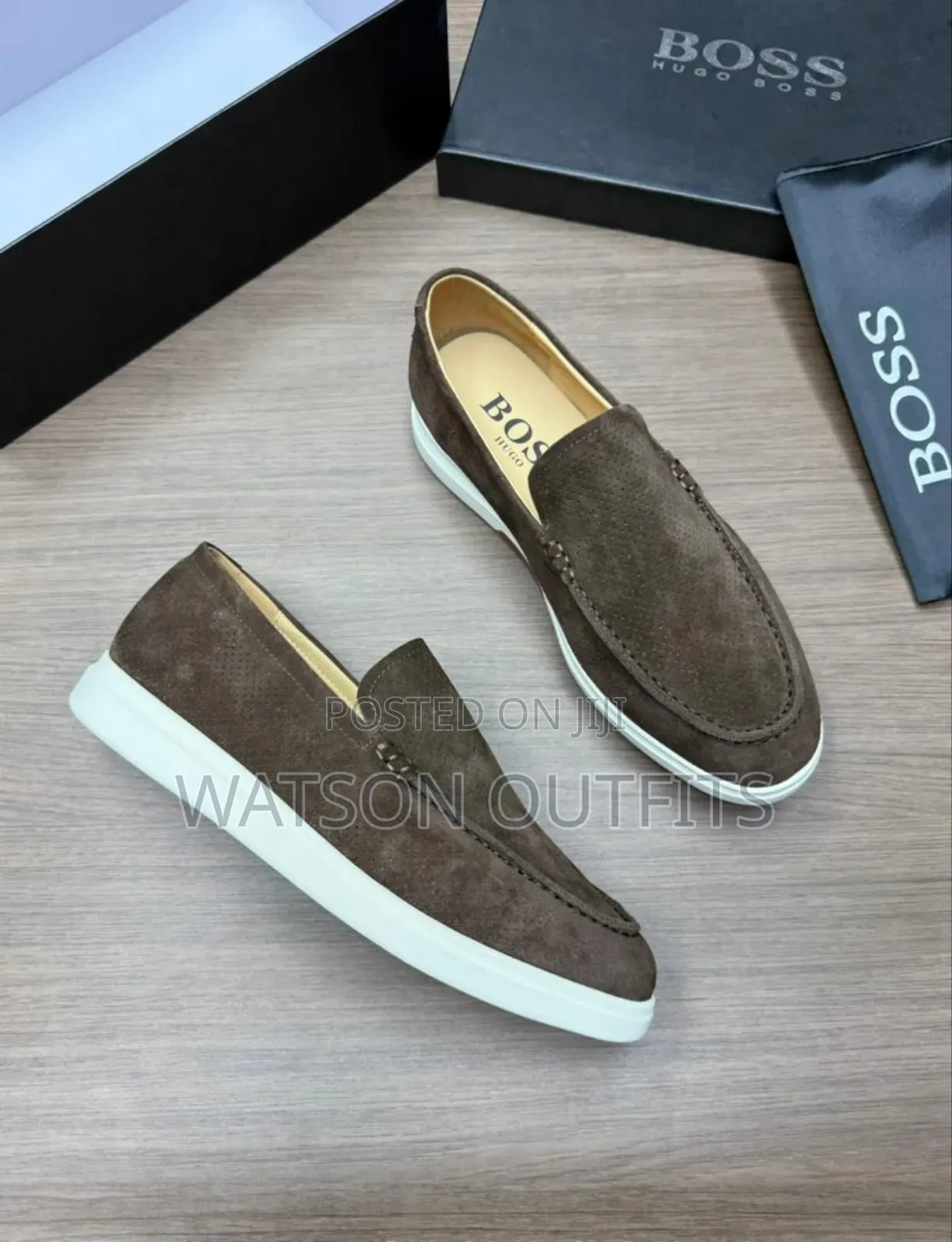 Men's Leather Shoes Boss Brand New Gorgeously Fine