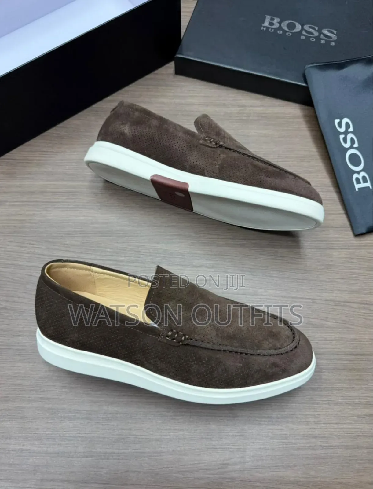 Men's Leather Shoes Boss Brand New Gorgeously Fine