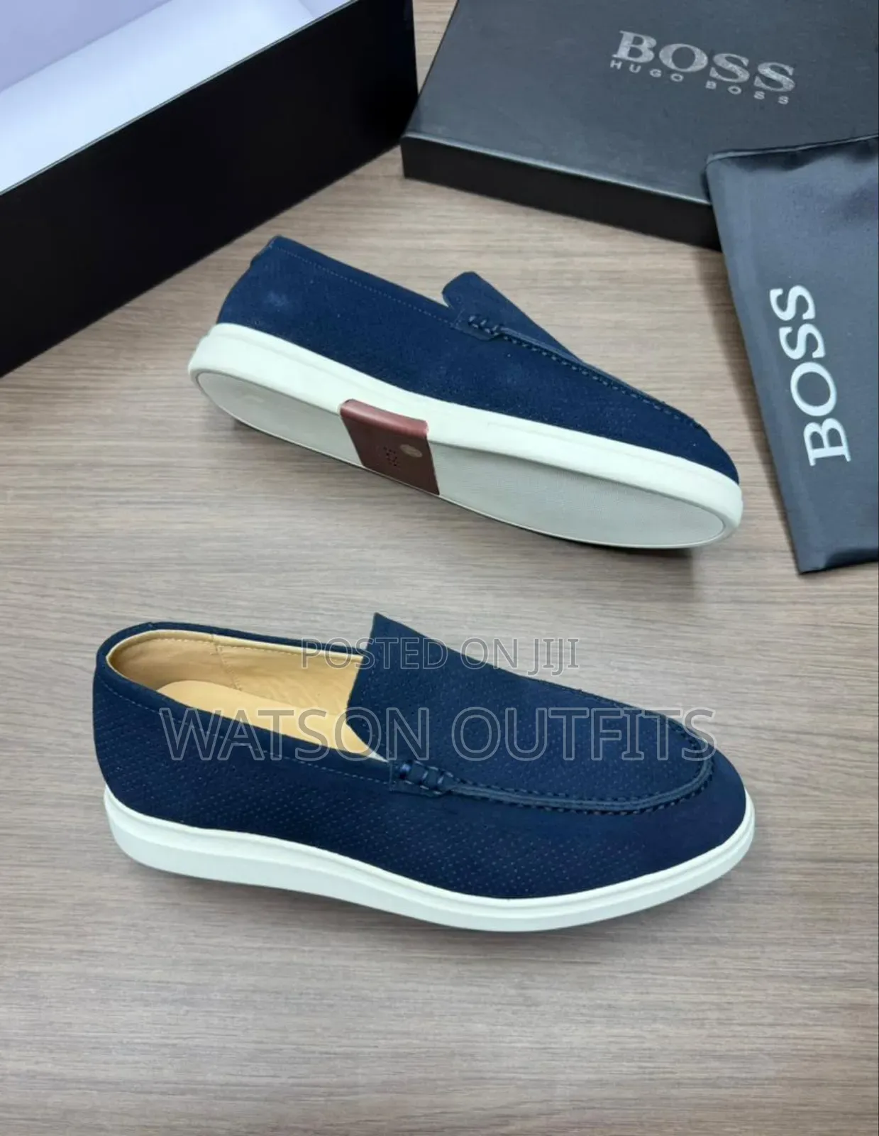 Men's Leather Shoes Boss Brand New Gorgeously Fine