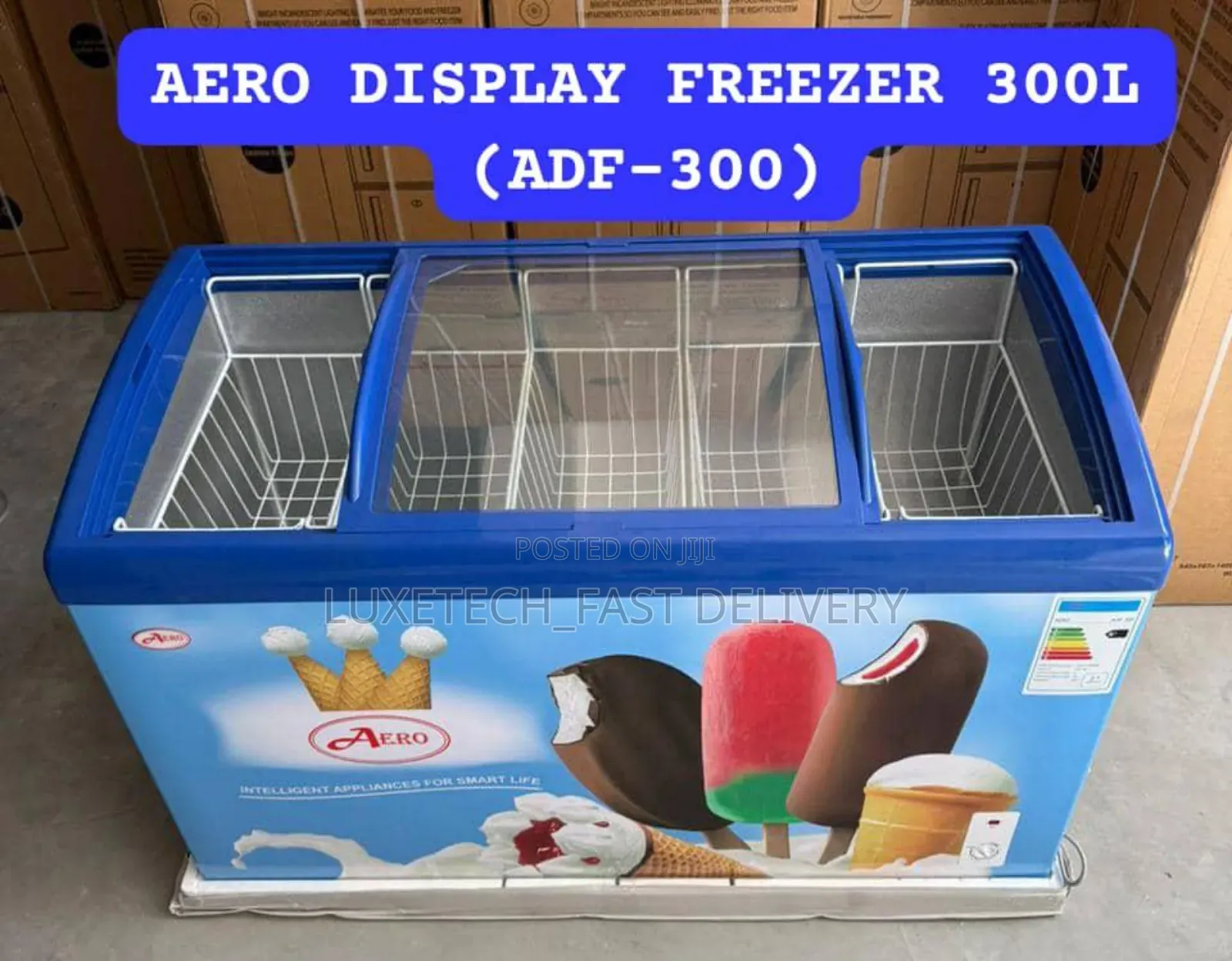 Aero Showcase Freezer 300-Litres