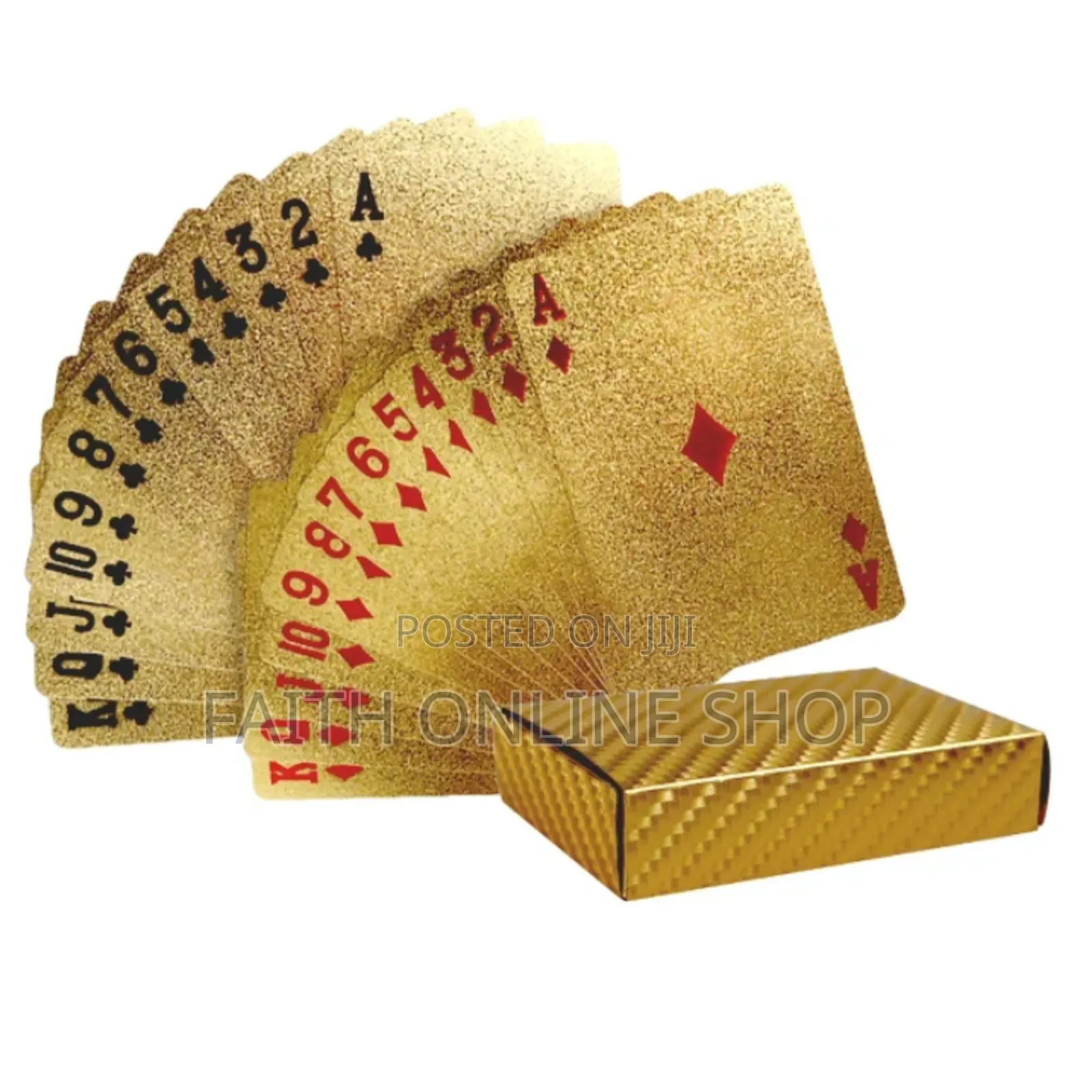  Gold Playing Card Plastic Poker Games
