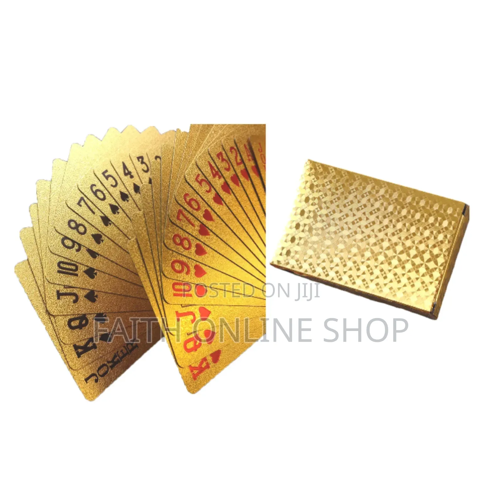  Gold Playing Card Plastic Poker Games