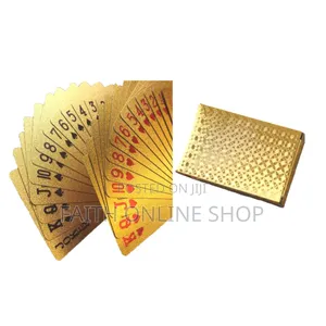  Gold Playing Card Plastic Poker Games