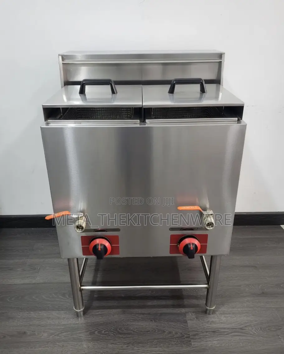 Commercial Gas Dual Deep Fryer 28l