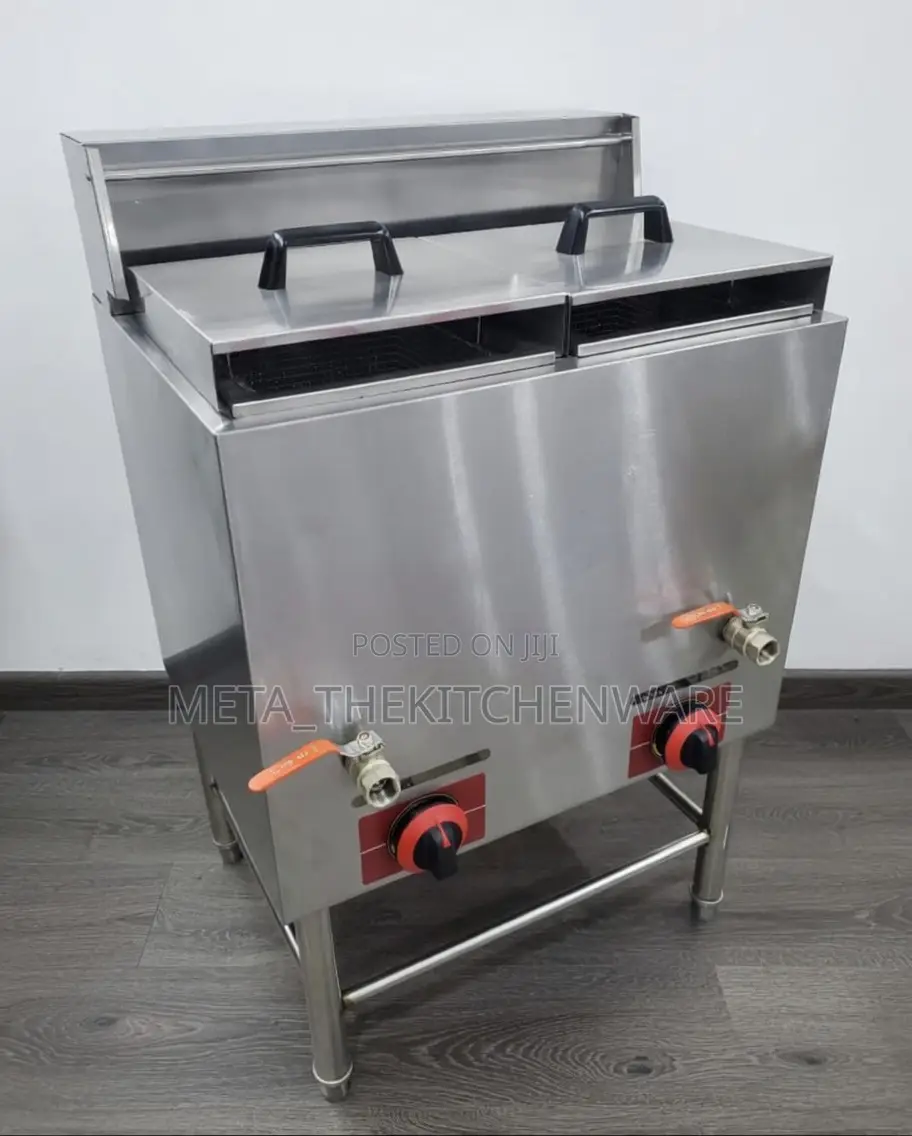 Commercial Gas Dual Deep Fryer 28l