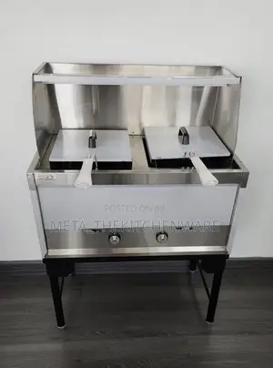 Commercial Gas Double Deep Fryer 42l