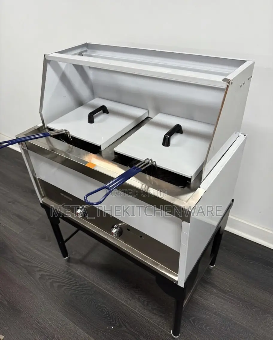 Commercial Gas Double Deep Fryer 42l