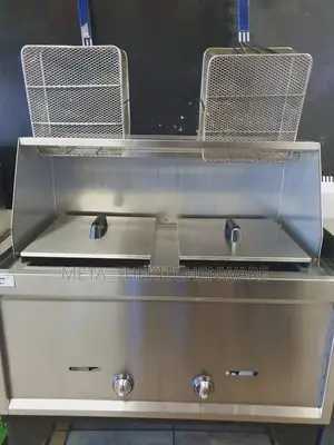 Commercial Gas Double Deep Fryer 42l