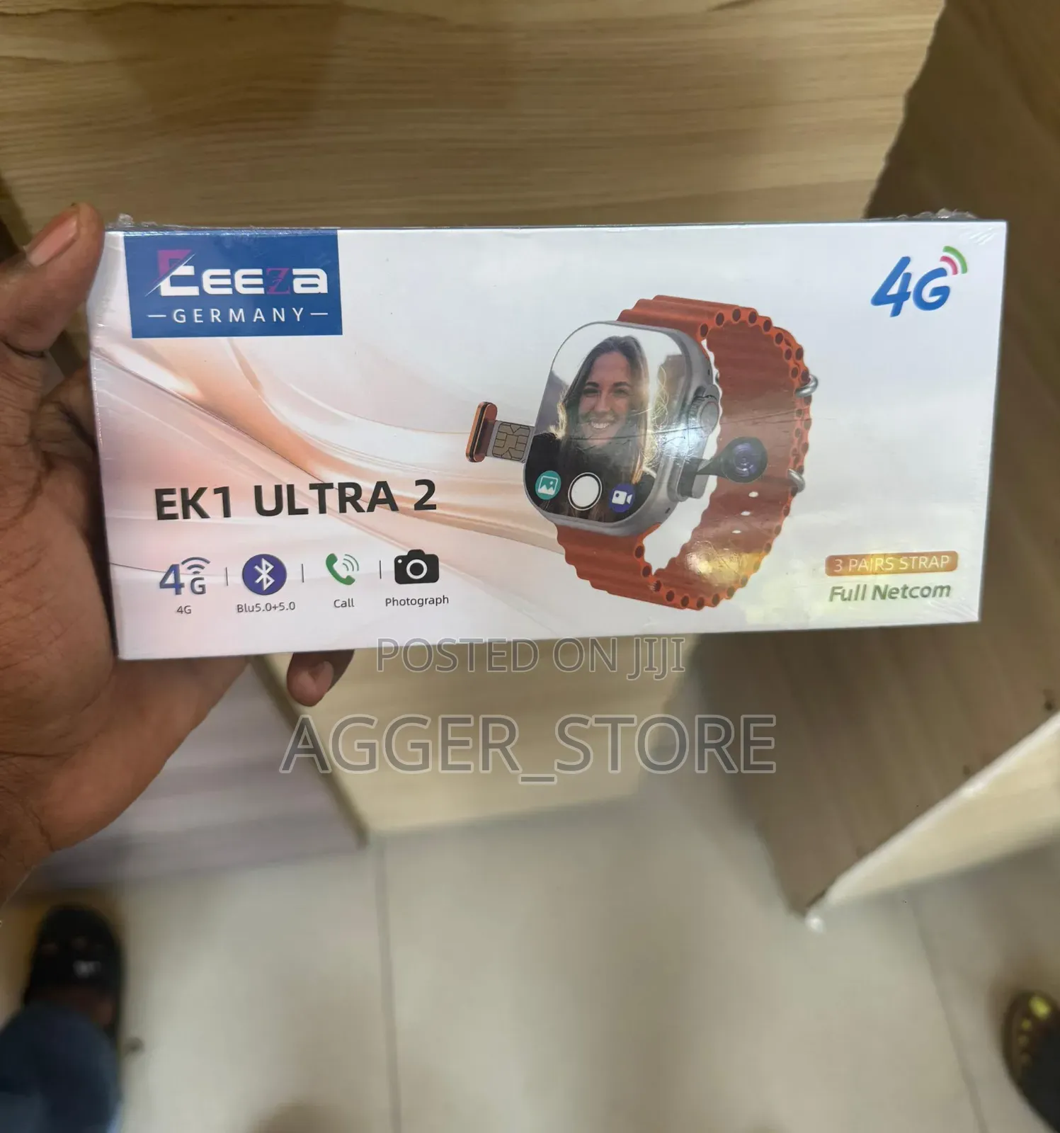 Eeeza Ek1 Ultra 2 Smartwatch (Simcard, Camera, Social Apps)