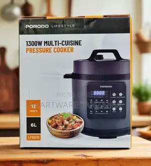 Porodo Lifestyle Lfs070 1300w Pressure Cooker 6l 12 Presets Multi