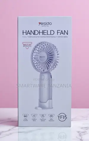 Yesido Yf15 Handheld Fan 3-in-1 Brushless Motor 1200mah Battery