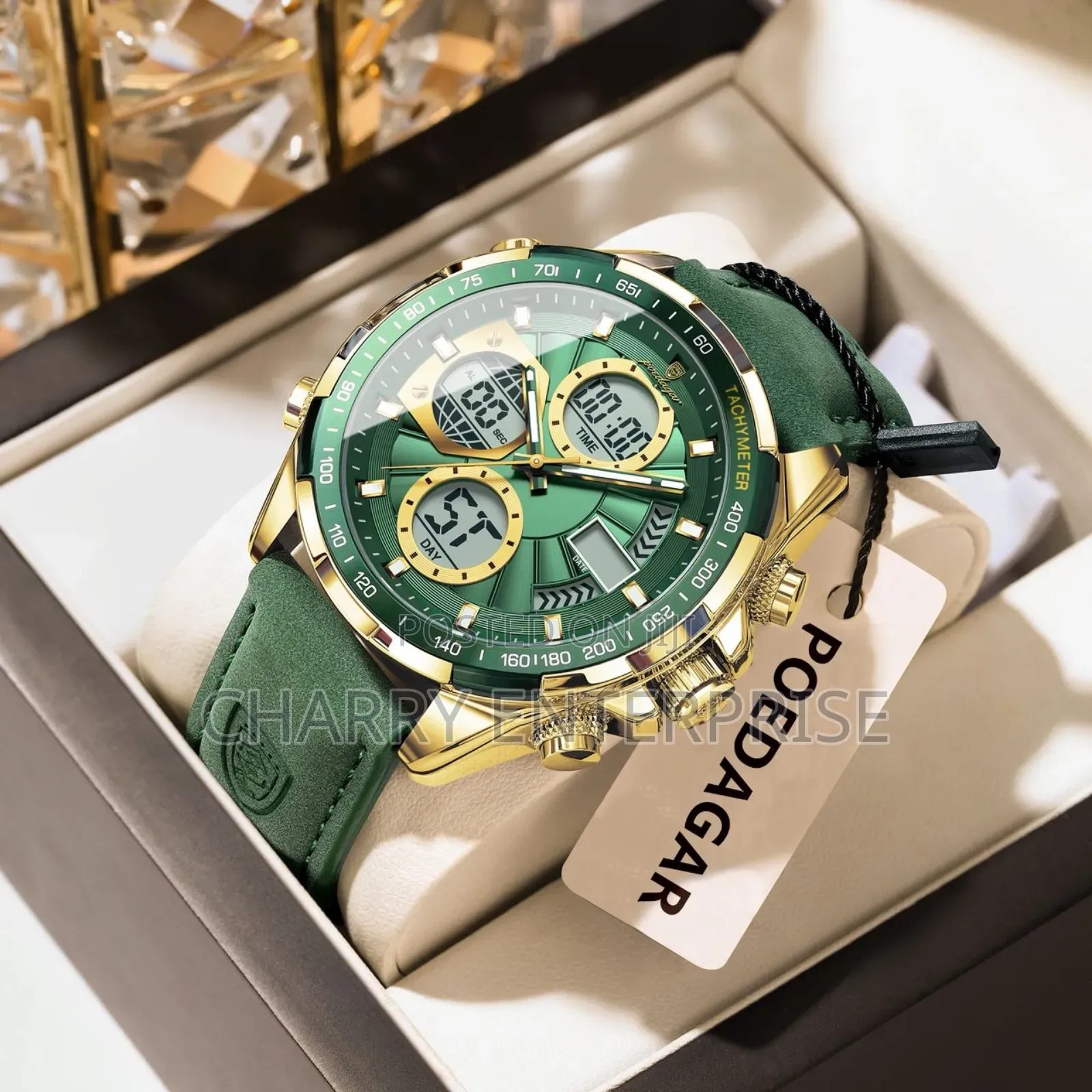 Classic Poedagar Watch Full Box Tarehe Waterproof
