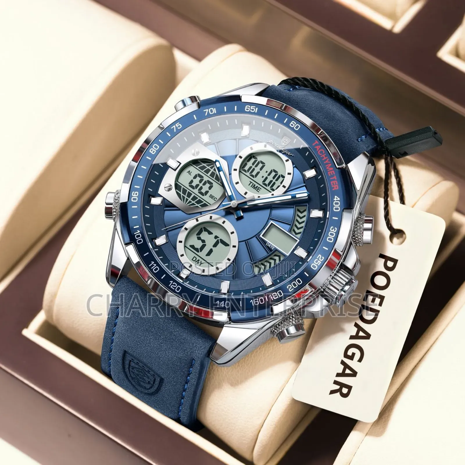 Classic Poedagar Watch Full Box Tarehe Waterproof