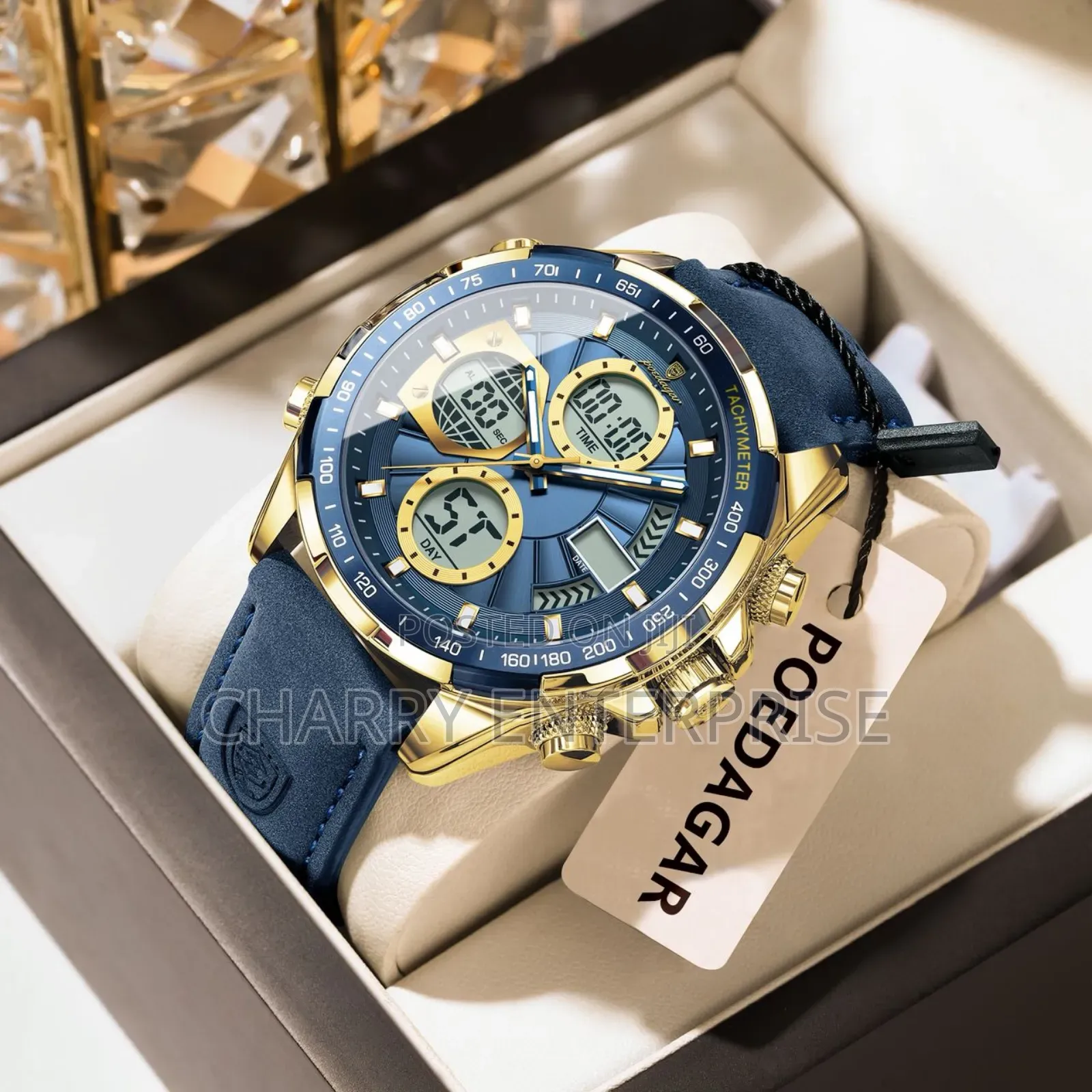 Classic Poedagar Watch Full Box Tarehe Waterproof
