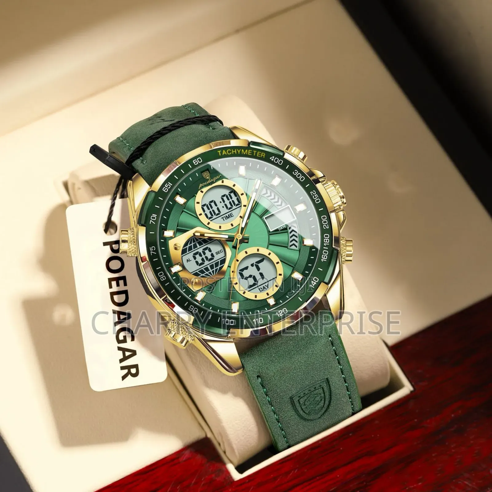 Classic Poedagar Watch Full Box Tarehe Waterproof
