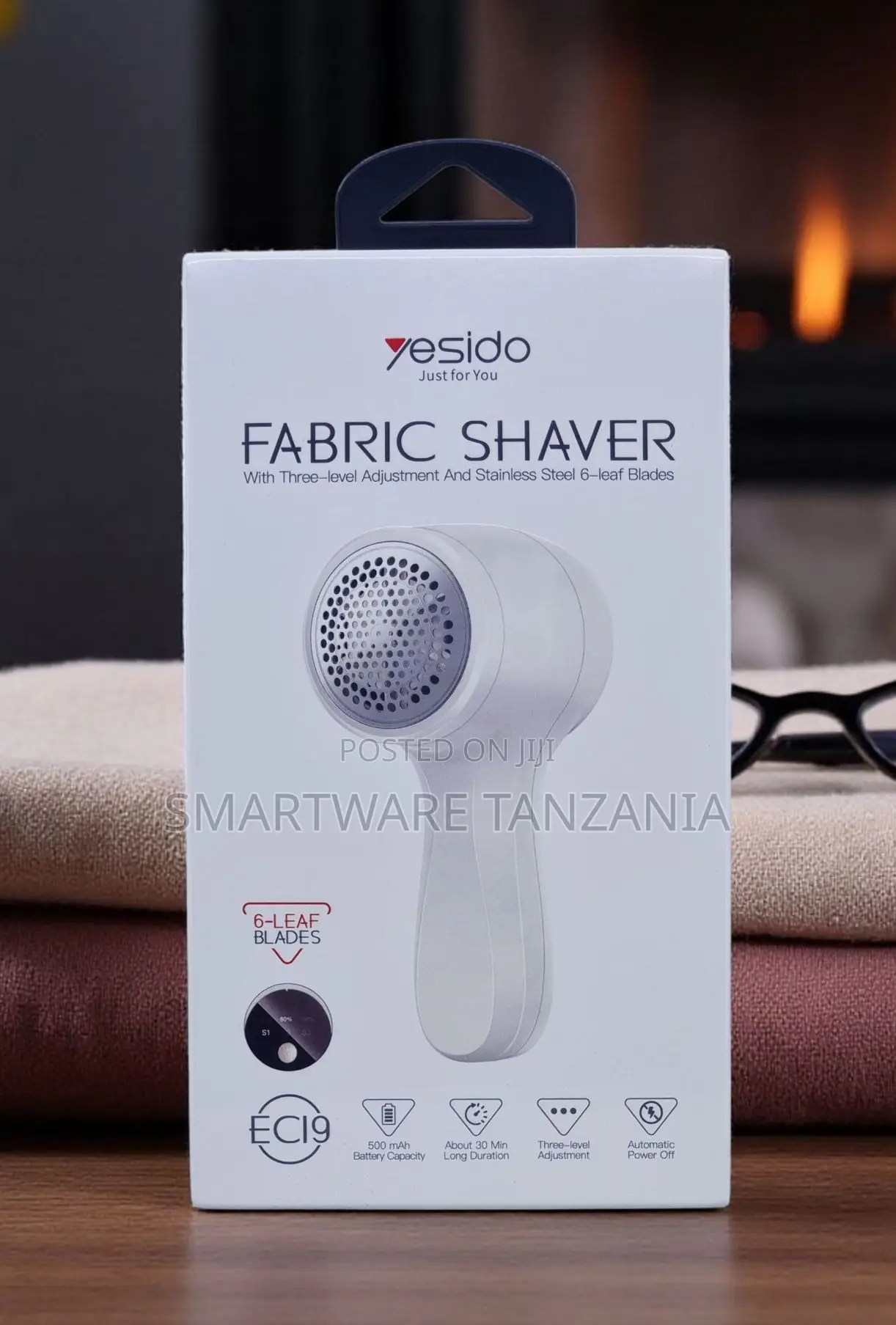 Yesido Ec19 Fabric Shaver 6-Leaf Blades 3-Level Lint Remover