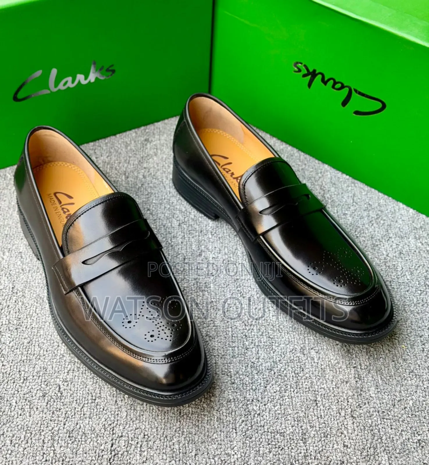 Men's Leather Shoes Clarks Brand New Footwears Materials Original