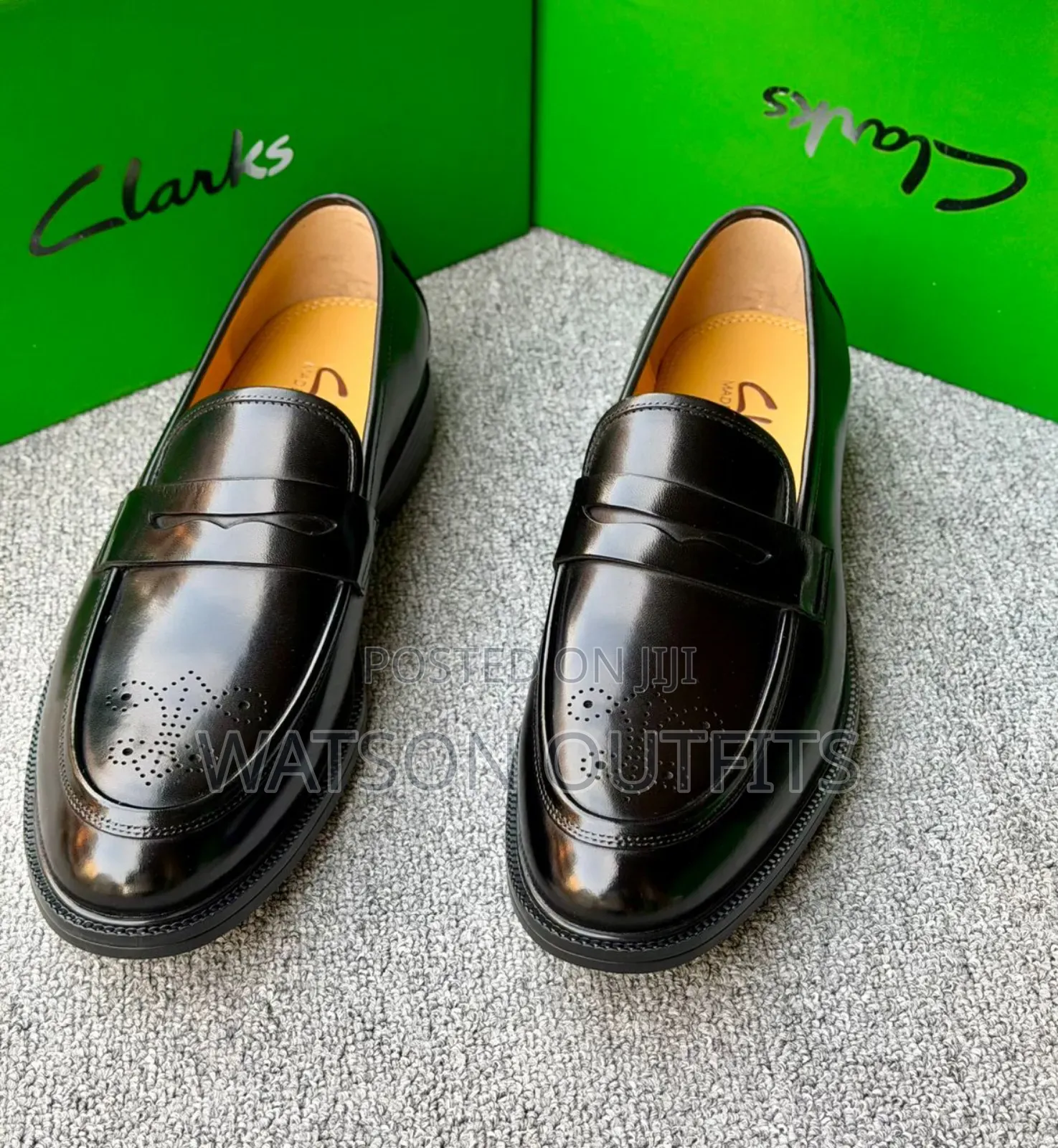 Men's Leather Shoes Clarks Brand New Footwears Materials Original