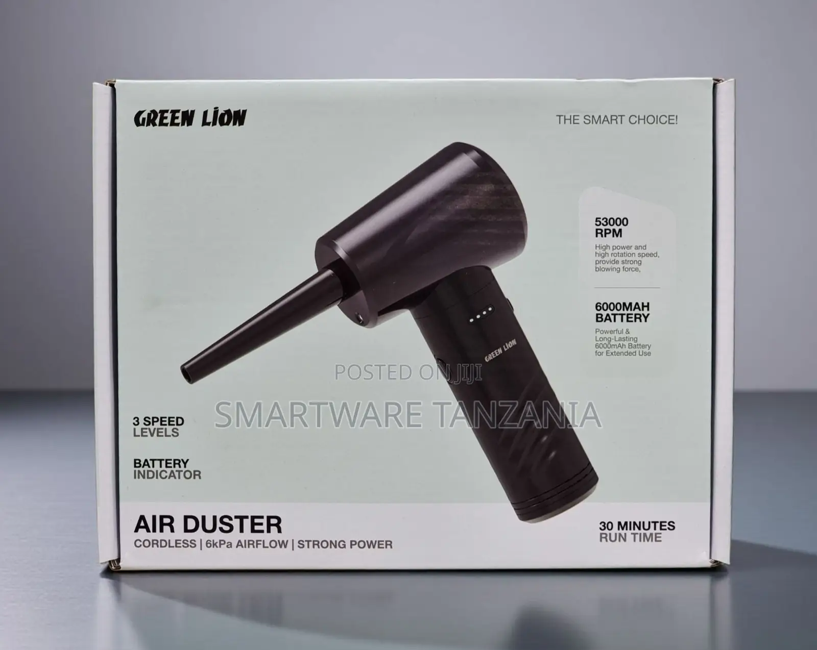 Green Lion Cordless Air Duster 53000 RPM 6000mah 3 Speed Levels