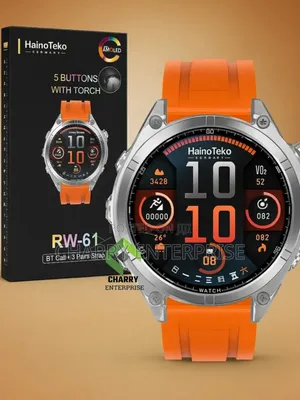 Hainoteko Rw 61 Smart Watch Mikanda 3
Round Amoled Display Bt Call