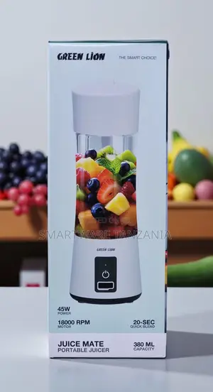 Green Lion Juice Mate Portable Juicer 380ml 45w White 20-Sec Blend