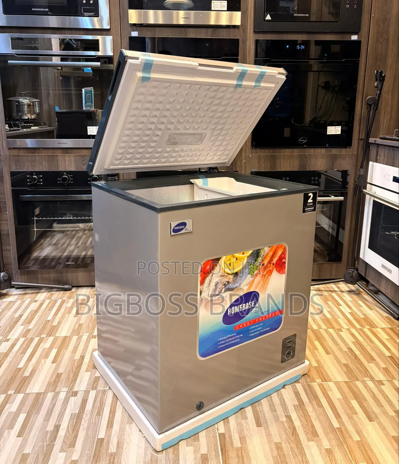 Homebase Chest Freezer 150 Liters [Hb150g]