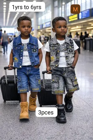 3pics Za Kitoto Vest T-Shirt and Short