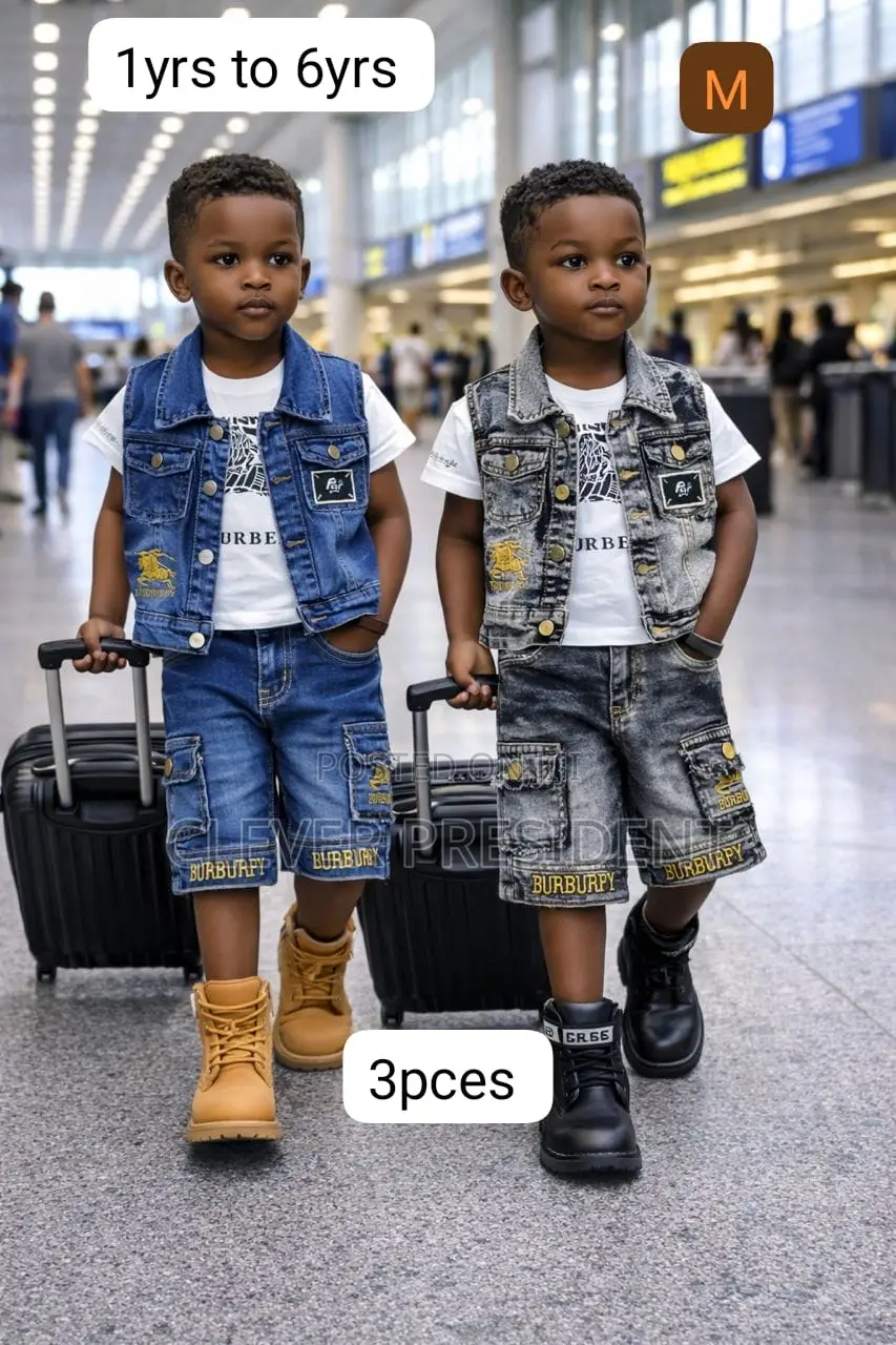 3pics Za Kitoto Vest T-Shirt and Short