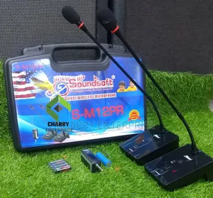 Soundsoft Professional Wireless Table Mic Set for Conference, Meetings