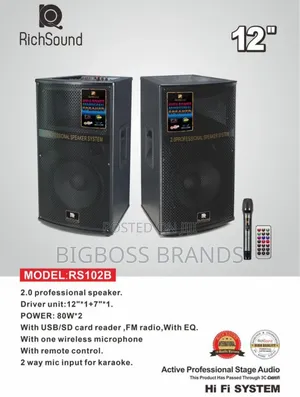 Richsound Speaker Rs-102 Inch 12 (1pair = 2pcs)