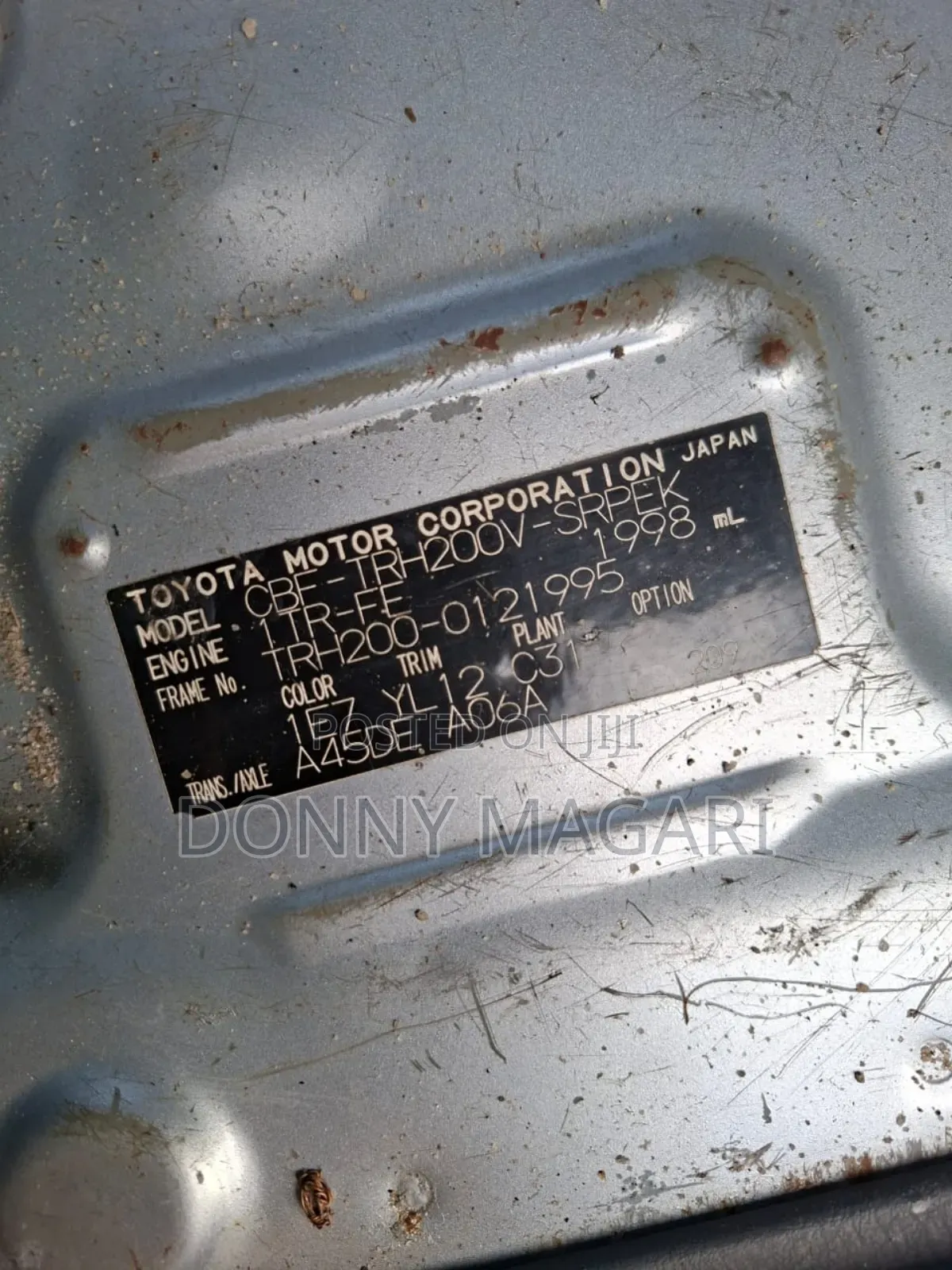 Toyota HiAce 2008 Grey