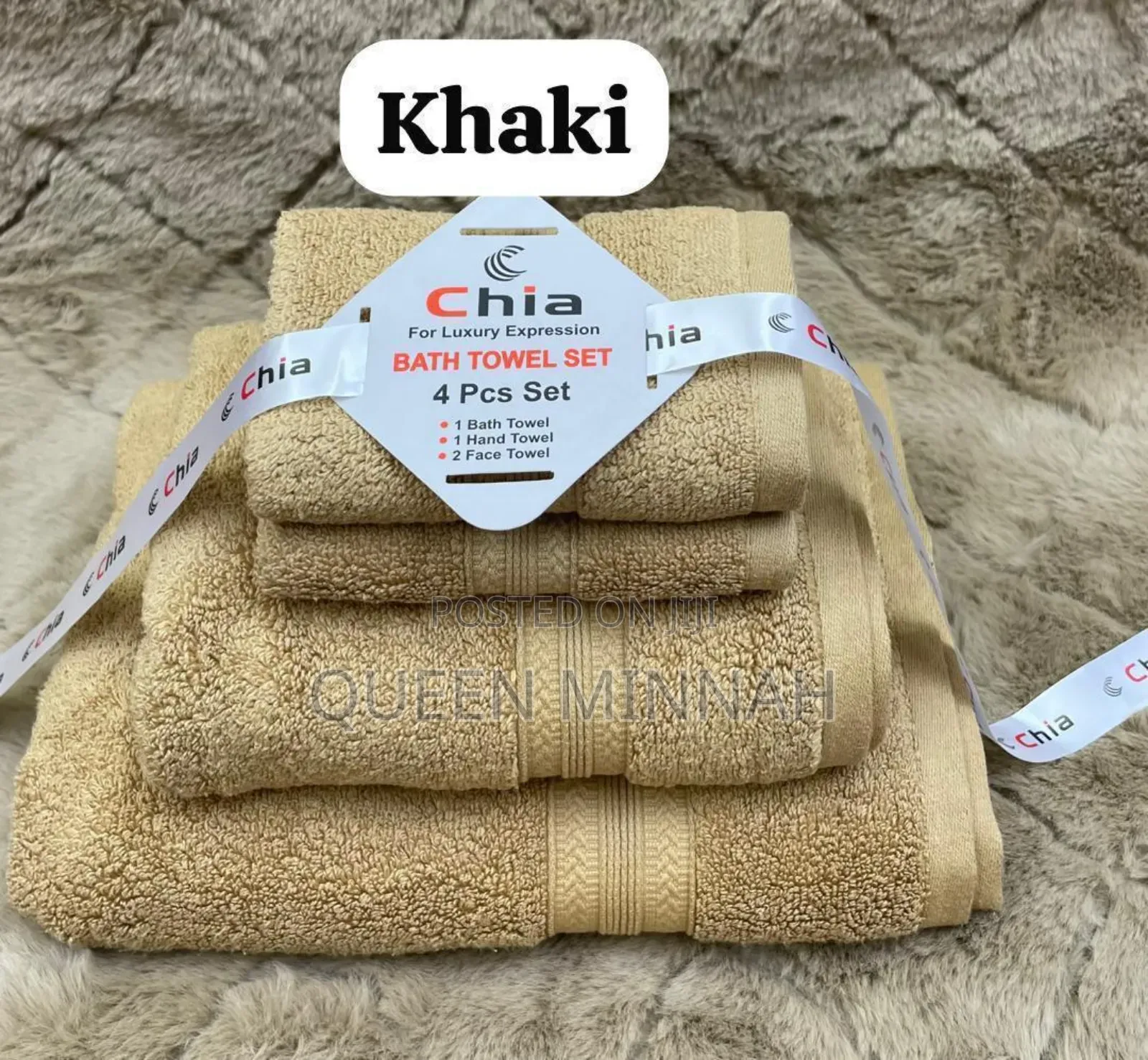 4 in 1 Pure Cotton Towel Set