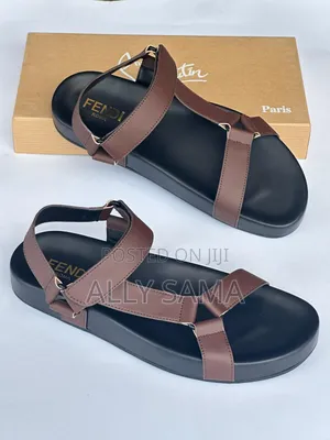 Men's Sandals Material Leather Brand Fendi Colors3