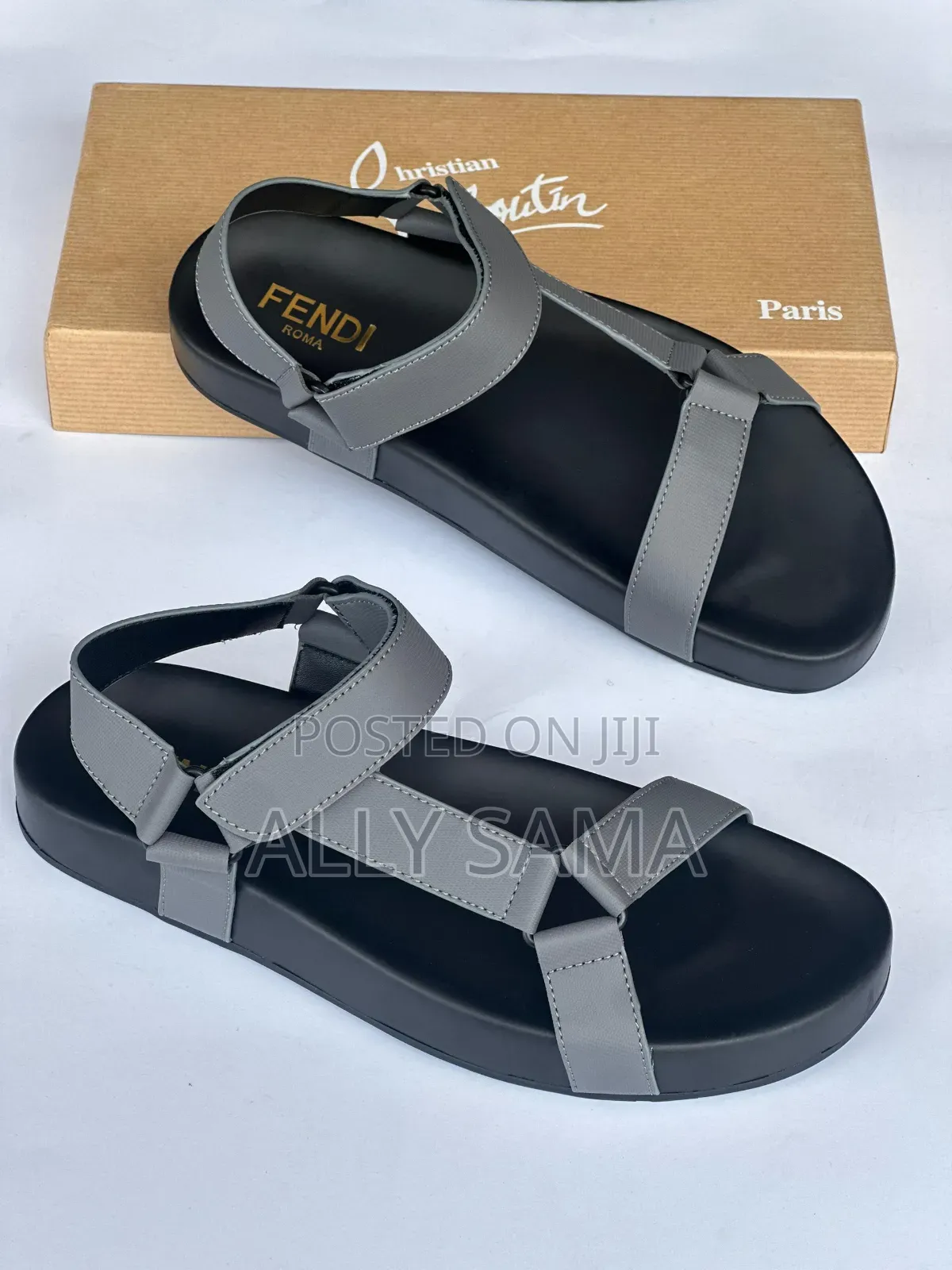 Men's Sandals Material Leather Brand Fendi Colors3