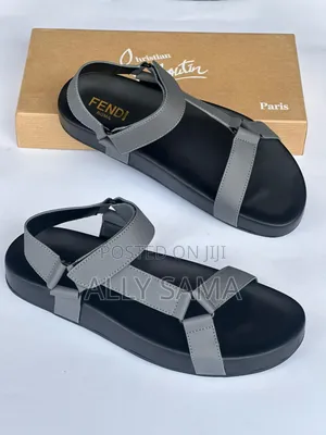 Men's Sandals Material Leather Brand Fendi Colors3