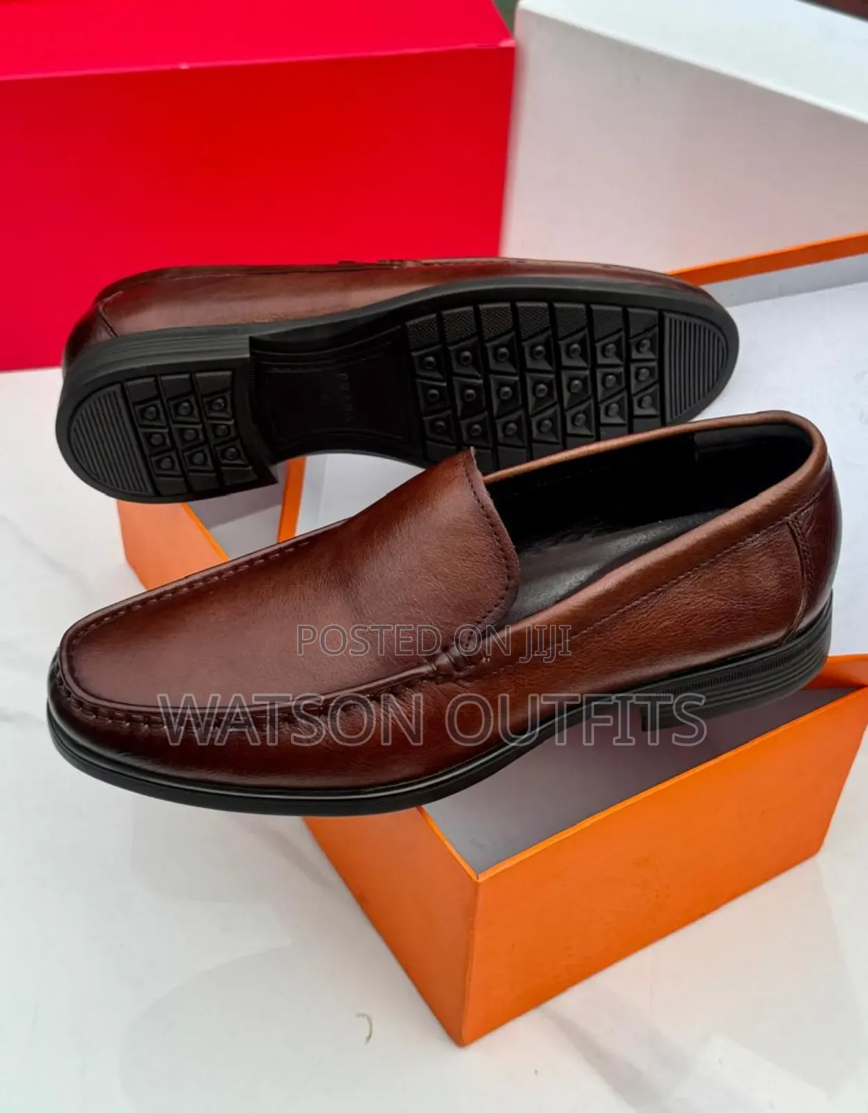 Prada Brand Men's Leather Shoes Materials Classic and Quality