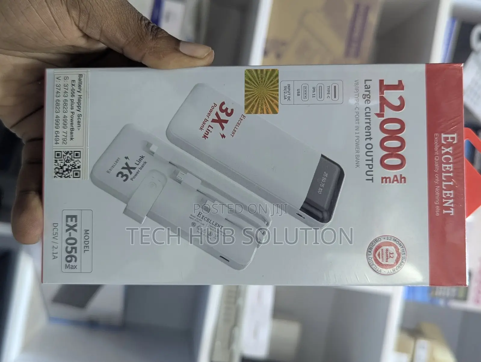 Excellent 12000mah Power Bank – Fast Charging