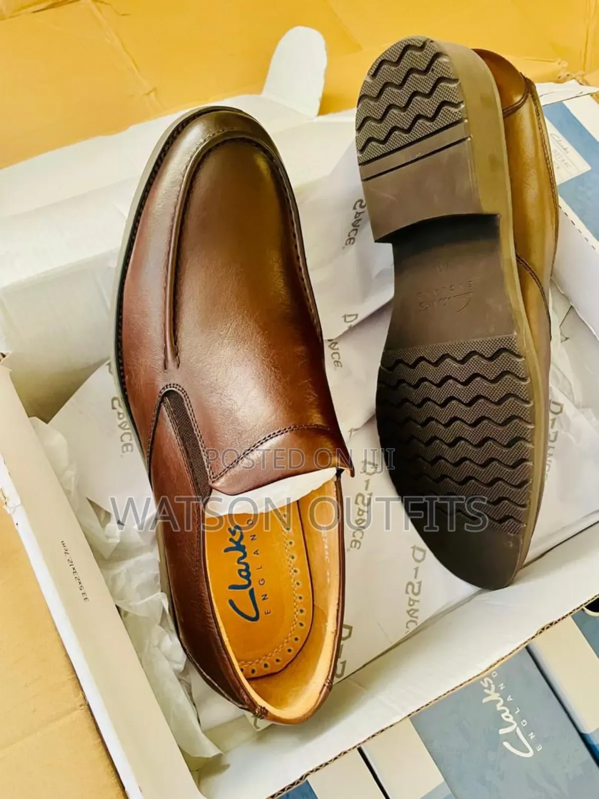 Men's Leather Shoes Clarks Brand Totally Very Original