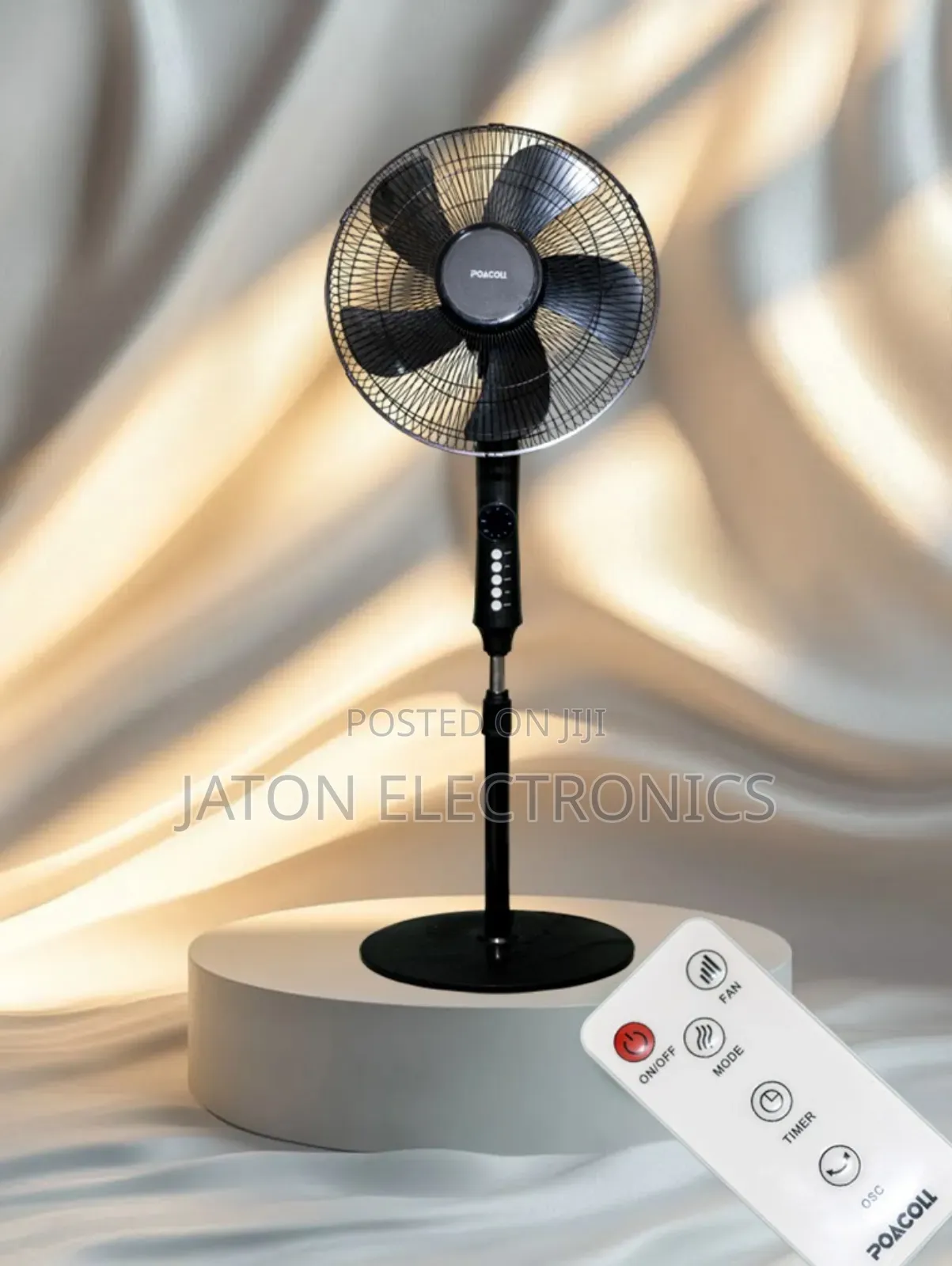 Poacoll Stand Fan With Remote Inch 16"