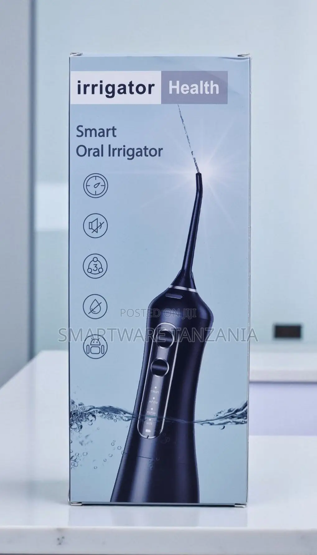 Irrigator Health Smart Oral Irrigator 4 Modes Quiet Waterproof Navy