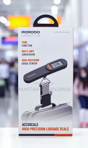 Porodo Accuscale High-Precision Digital Luggage Scale Tare Multi-Unit