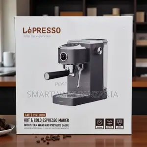 Lepresso Caffe Virtuoso Hot Cold Espresso Maker 20 Bar Steam Wand