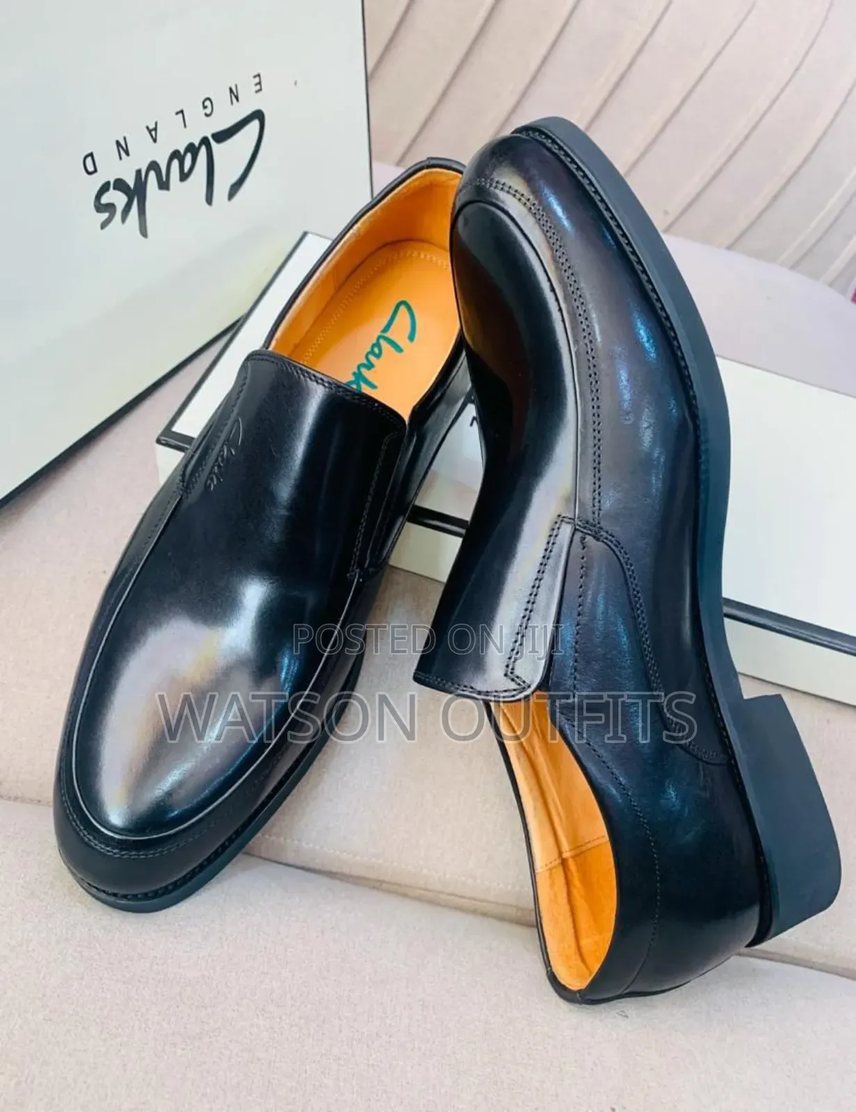 Men's Leather Shoes Clarks Brand New Rubber Soles